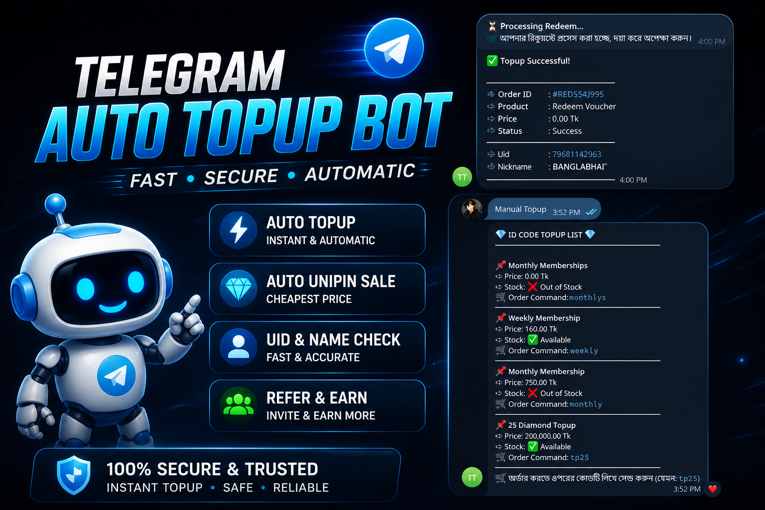 Telegram FF TopUp Bot